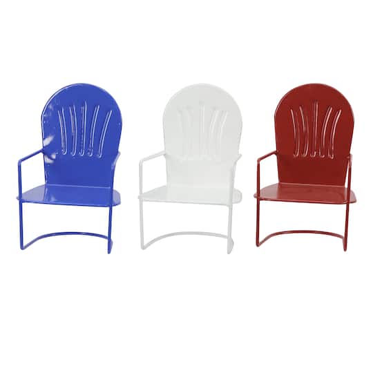 Assorted 6.3&#x22; Tabletop Metal Chair Decoration by Celebrate It&#x2122;, 1pc.